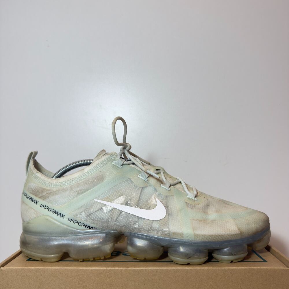 Nike VaporMax 2019 Mens Size 13 Barely Gray White Clear Air Bubble Sneakers Shoe